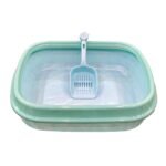 Cat Litter Box Blue with Scoop